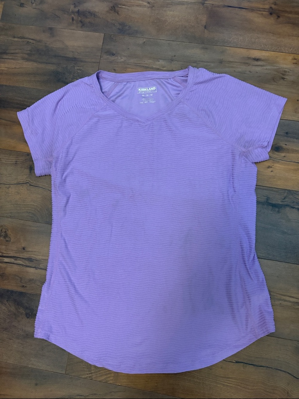 Kirkland Signature Lavender Short Sleeve V-Neck Tee